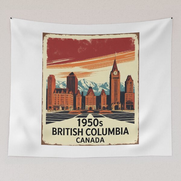 Item preview, British Columbia Canada 1950s Vintage Travel Tourism designed and sold by TravelersGems.