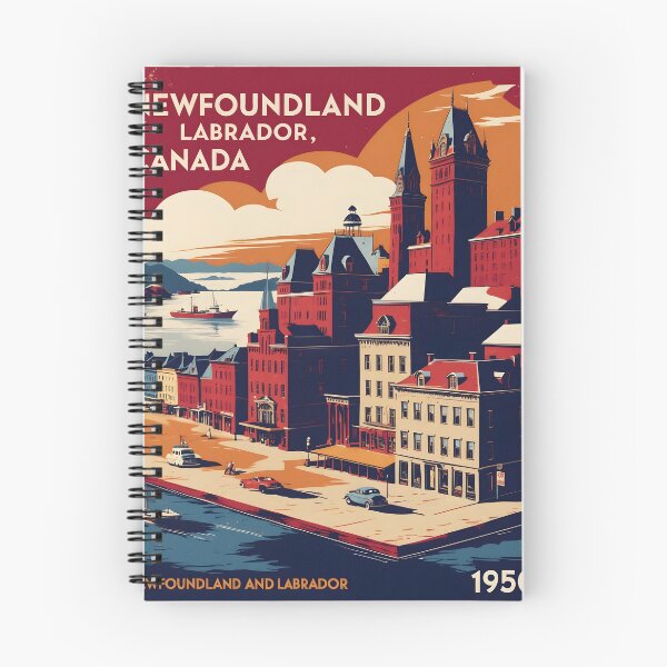 Item preview, Newfoundland and Labrador Canada 1950s Vintage Travel Tourism designed and sold by TravelersGems.