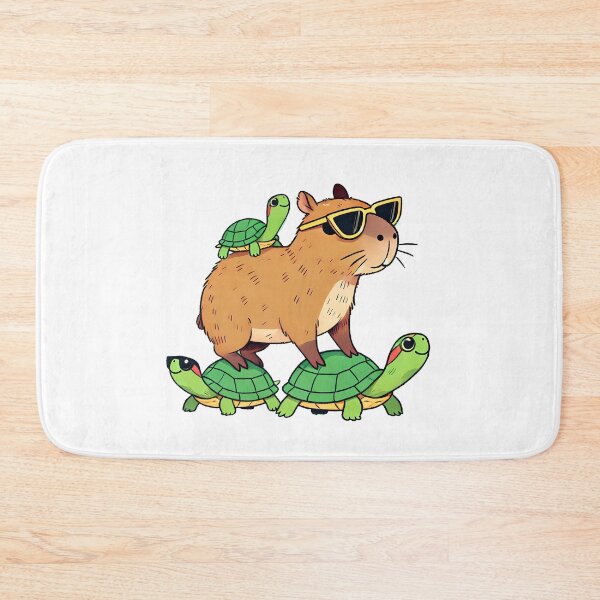 Item preview, Capybara with Turtle Friends: Relaxing Walk designed and sold by Polarisofficial.