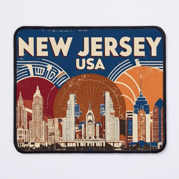 Item preview, 1950s New Jersey USA Vintage Retro Tourism  designed and sold by TravelersGems.