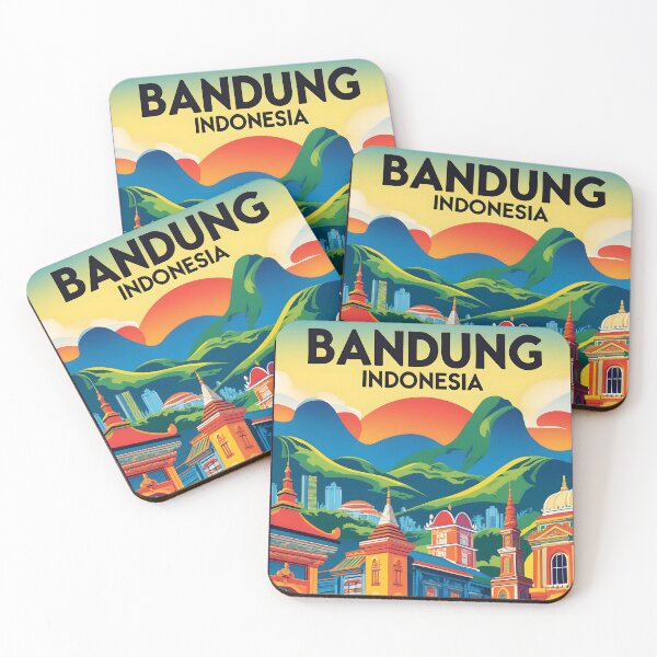 Item preview, Bandung Indonesia Vintage Travel Tourism designed and sold by TravelersGems.