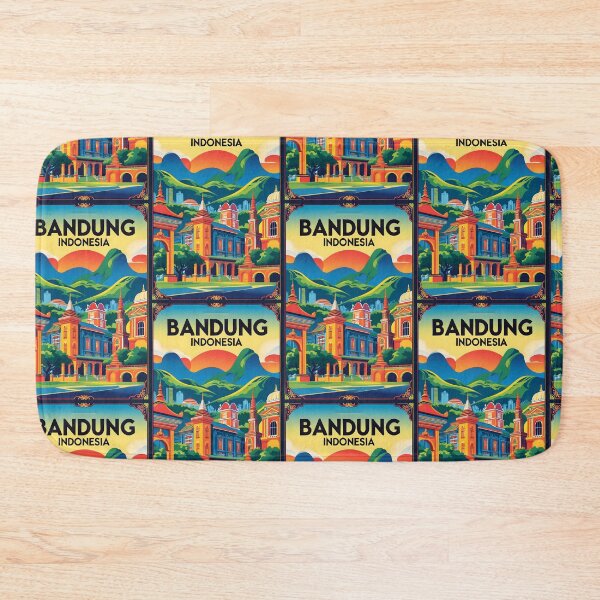 Item preview, Bandung Indonesia Vintage Travel Tourism designed and sold by TravelersGems.
