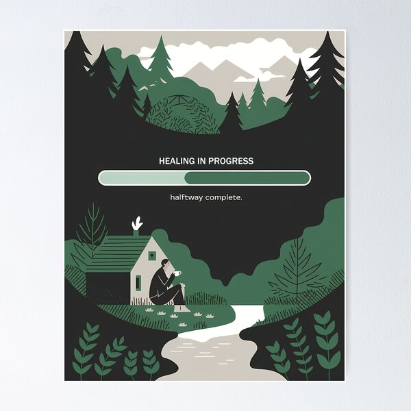 Item preview, Healing Progress – Finding Peace in Nature designed and sold by ViviNyks.