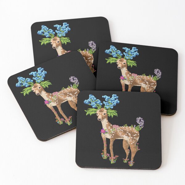 Item preview, Flowering deer designed and sold by BobobDesign.