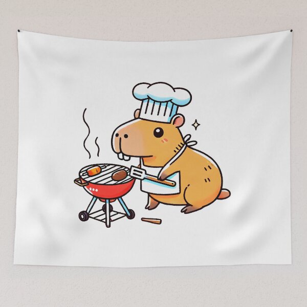 Item preview, Capibara Chef: Outdoor Barbecue designed and sold by Polarisofficial.