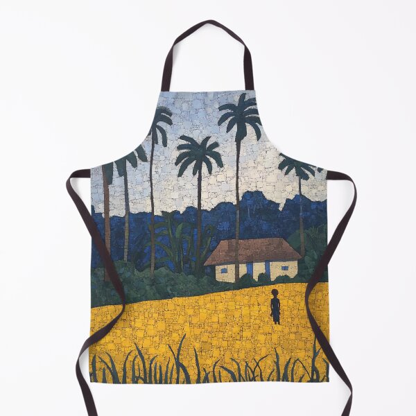 Item preview, Benin landscape | Post-impressionist painting style designed and sold by ComicsFactory.
