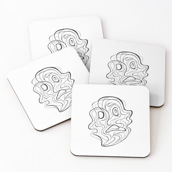 Item preview, Line Art Face Absent-mindedness designed and sold by Alesa-Aleks.