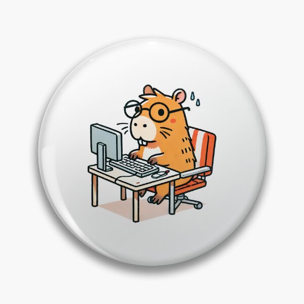Item preview, Capybara Programmer: Working on the Computer designed and sold by Polarisofficial.