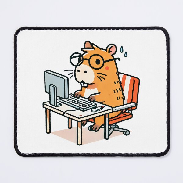 Item preview, Capybara Programmer: Working on the Computer designed and sold by Polarisofficial.