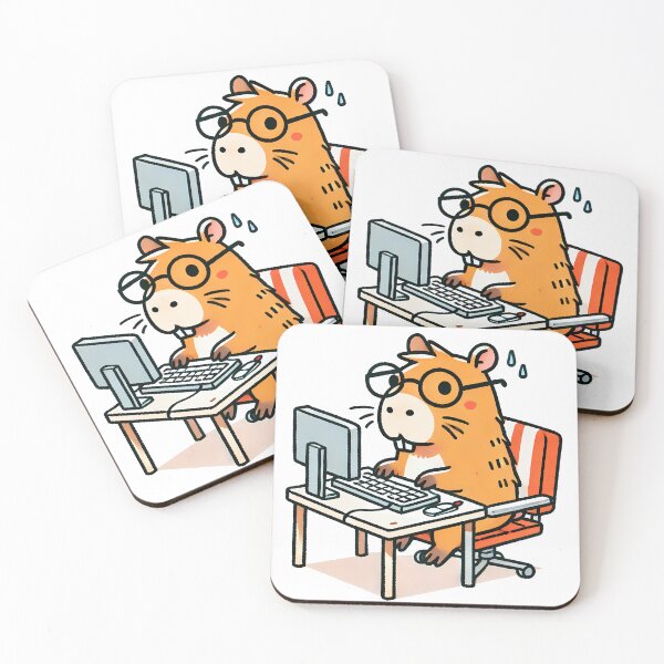 Item preview, Capybara Programmer: Working on the Computer designed and sold by Polarisofficial.