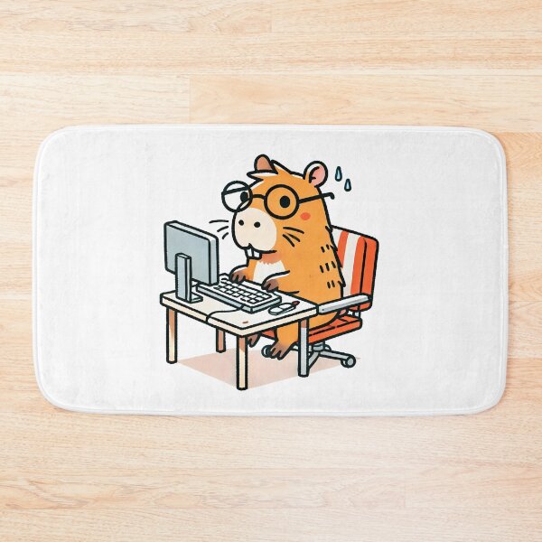 Item preview, Capybara Programmer: Working on the Computer designed and sold by Polarisofficial.