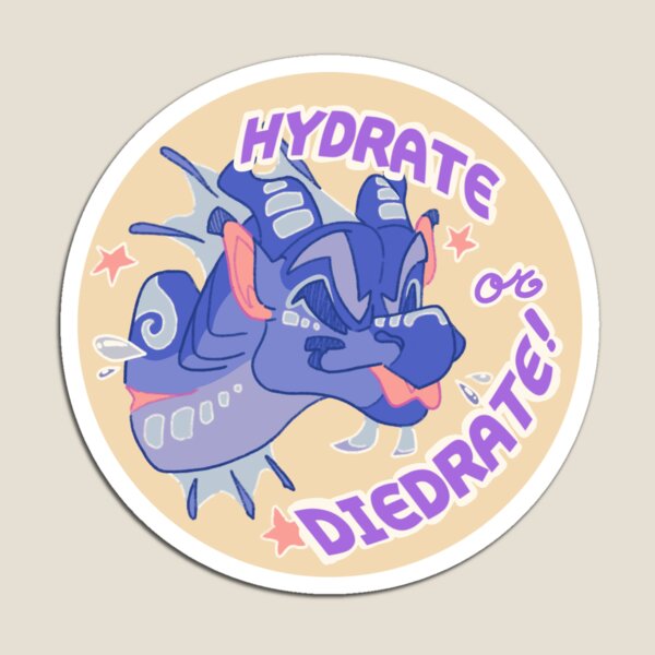 Aperçu de l'œuvre Hydratez-vous ou déhydratez-vous - autocollant ailes de feu créée et vendue par NocturnalNova09.