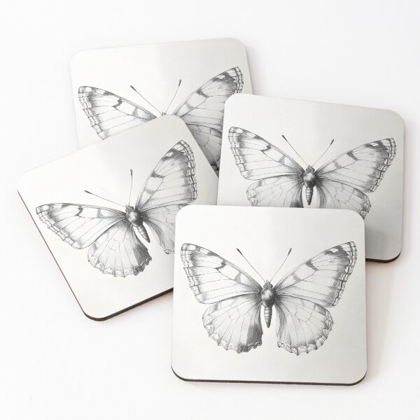 Item preview, Realistic monarch butterfly pencil drawing designed and sold by Pencil-Art.
