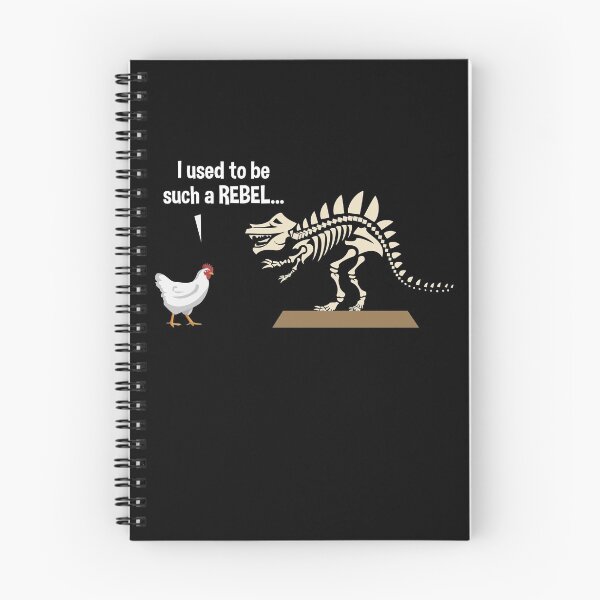 Item preview, I Used To Be Such A Rebel Chicken and Dinosaur designed and sold by SassyYetClassy.