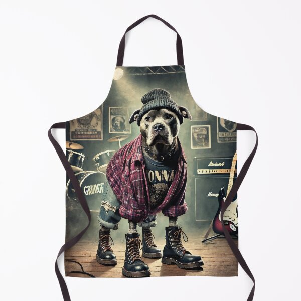 Item preview, Grunge Pup Icon: 90s Pit Bull Rockstar designed and sold by AbstractAnom.