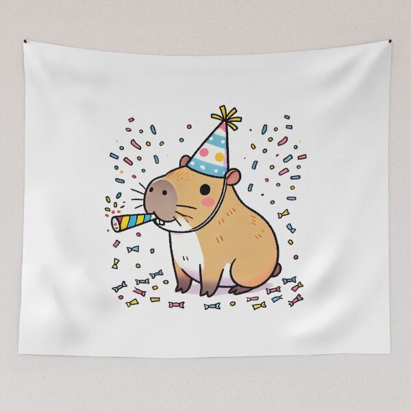 Item preview, Capybara Party: Celebration with Confetti designed and sold by Polarisofficial.