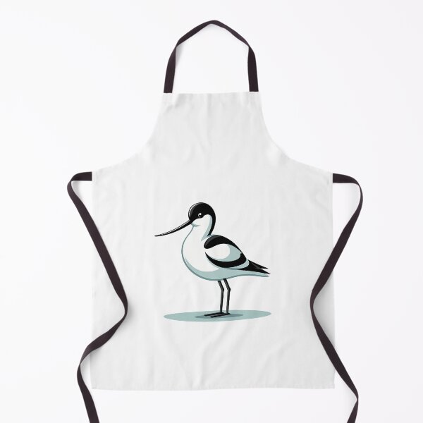 Item preview, Minimalist Black and White Avocet Bird Illustration designed and sold by cave-canvas.