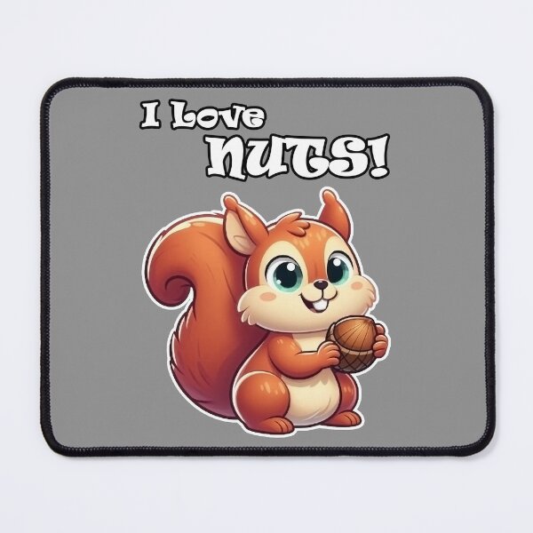 Item preview, A squirrel who loves nuts! designed and sold by CaptTaters.