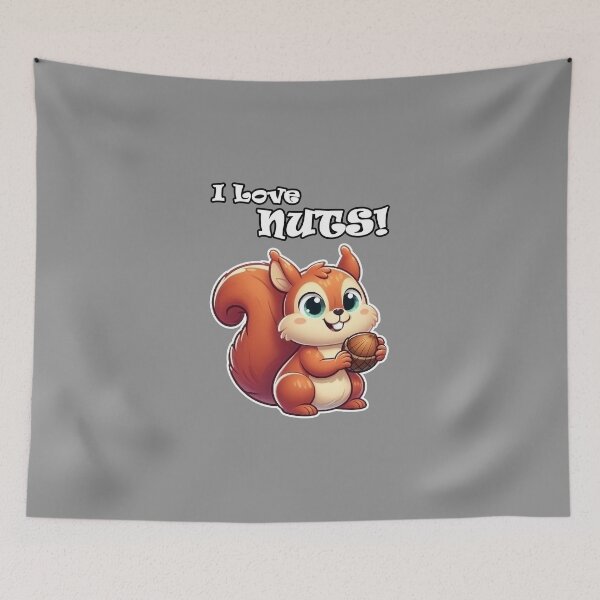 Item preview, A squirrel who loves nuts! designed and sold by CaptTaters.