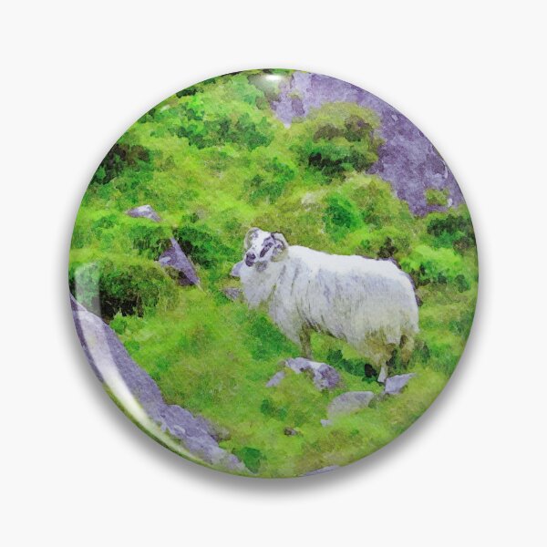 Item preview, Watercolor of a sheep on Conor Pass in Dingle Peninsula, Ireland designed and sold by GestaltImagery.