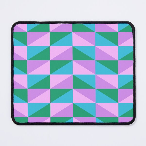 Item preview, Pastel Geometric Triangle Pattern in Purple, Blue, and Green designed and sold by JuneJournal.
