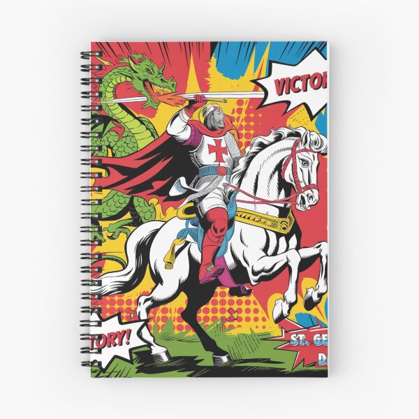 Item preview,  St. George’s Day in pop art style designed and sold by Mystic Wild Studio.