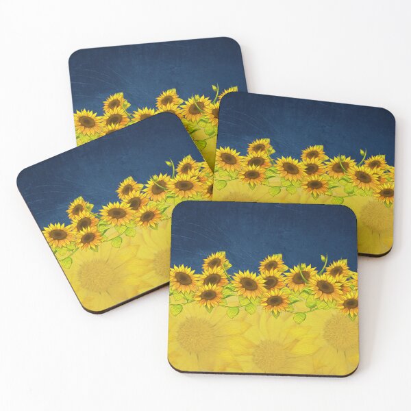 Item preview, Ukraine Sunflowers -- Support Ukraine designed and sold by J Marielle Designs.