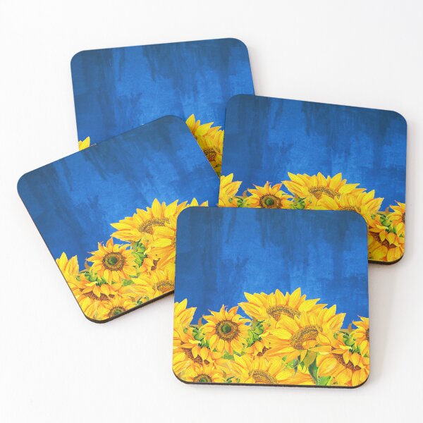 Item preview, Ukraine Sunflowers - Support Ukraine designed and sold by J Marielle Designs.