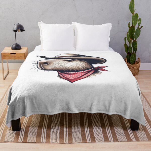 Item preview, Cowboy Capybara with Red Bandana: Classic Detail designed and sold by Polarisofficial.