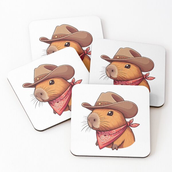 Artikelvorschau, Freundliches Cowboy-Capybara: Lächeln und Stil entworfen und verkauft von Polarisofficial.