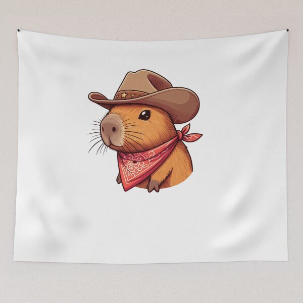 Item preview, Friendly Cowboy Capybara: Smile and Style designed and sold by Polarisofficial.