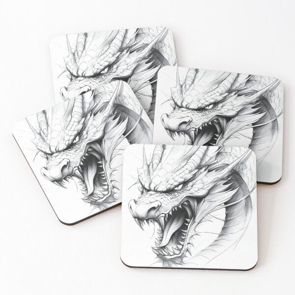 Item preview, Realistic Dragon drawing designed and sold by Pencil-Art.