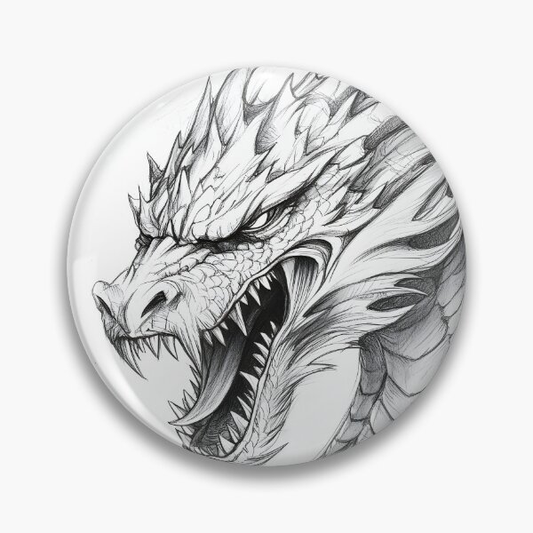 Item preview, Realistic Dragon drawing designed and sold by Pencil-Art.