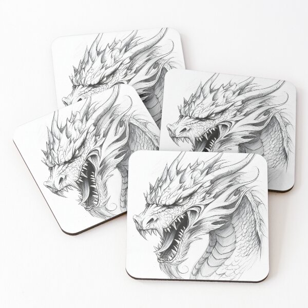 Item preview, Realistic Dragon drawing designed and sold by Pencil-Art.