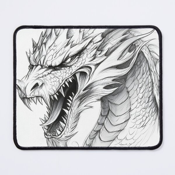 Item preview, Realistic Dragon drawing designed and sold by Pencil-Art.