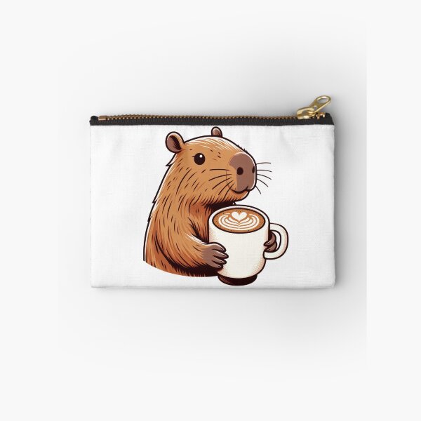 Item preview, Capybara Cafetero: Enjoying a Latte with Art designed and sold by Polarisofficial.