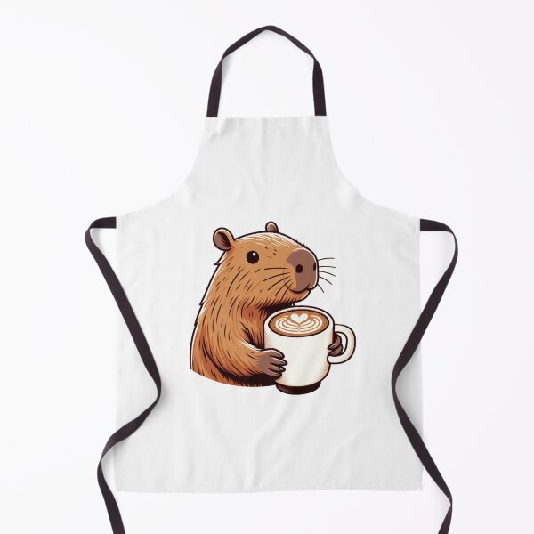 Item preview, Capybara Cafetero: Enjoying a Latte with Art designed and sold by Polarisofficial.