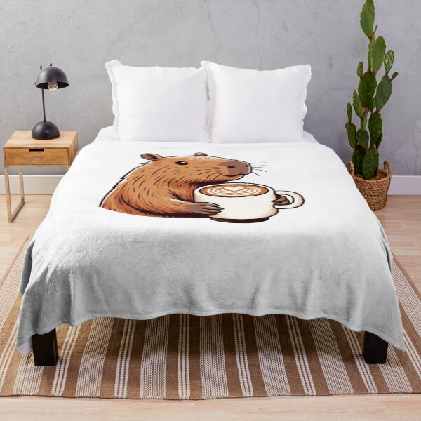Item preview, Capybara Cafetero: Enjoying a Latte with Art designed and sold by Polarisofficial.