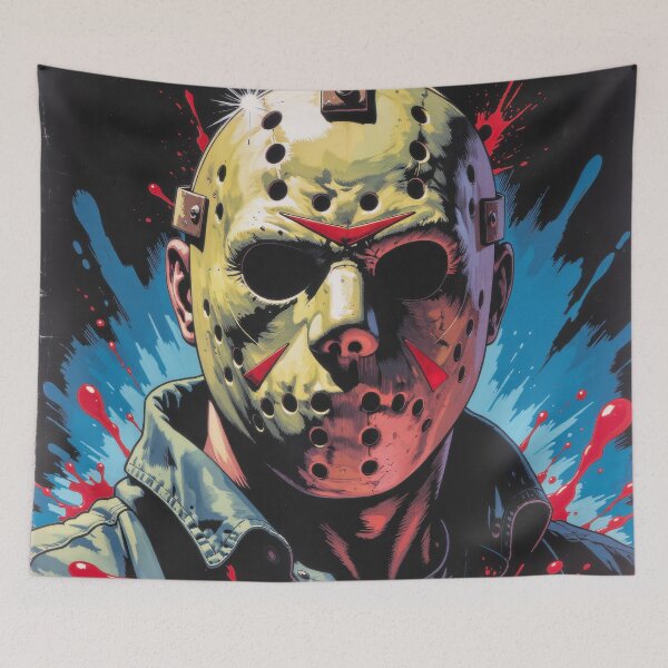 Item preview, Portrait of Jason Voorhees designed and sold by zero_ia_art.