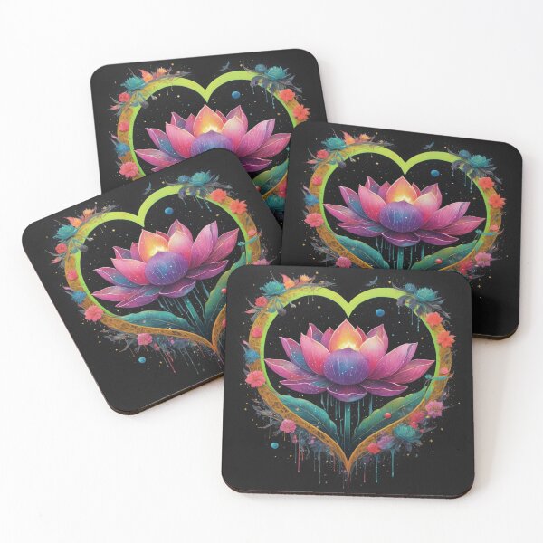 Item preview, Neon Lotus Flower Heart designed and sold by J-CCreations.