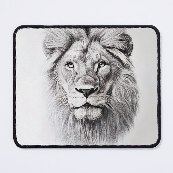 Item preview, Realistic lion pencil drawing designed and sold by Pencil-Art.