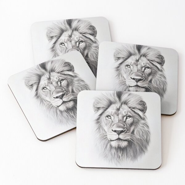 Item preview, Realistic lion pencil drawing designed and sold by Pencil-Art.
