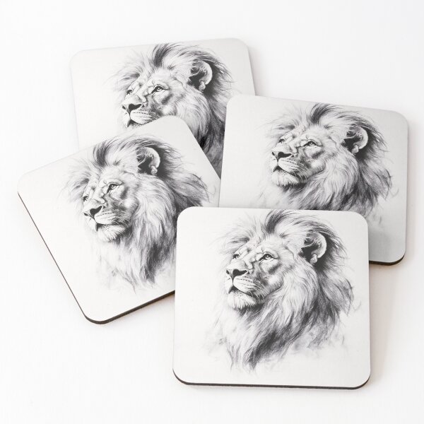 Item preview, Realistic lion pencil drawing designed and sold by Pencil-Art.