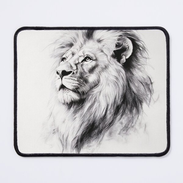 Item preview, Realistic lion pencil drawing designed and sold by Pencil-Art.