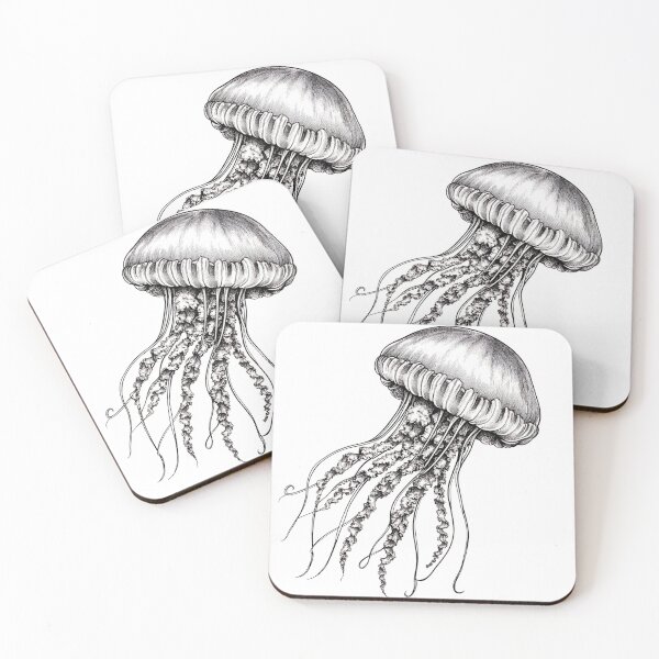 Item preview, Realistic jellyfish drawing designed and sold by Pencil-Art.