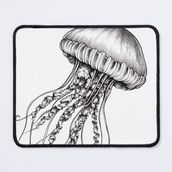 Item preview, Realistic jellyfish drawing designed and sold by Pencil-Art.