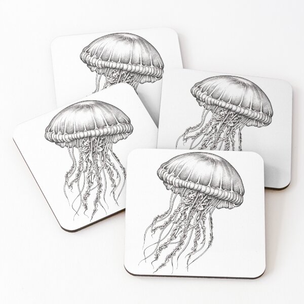 Item preview, Realistic jellyfish drawing designed and sold by Pencil-Art.