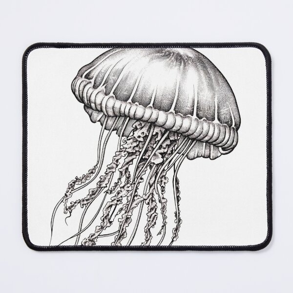 Item preview, Realistic jellyfish drawing designed and sold by Pencil-Art.