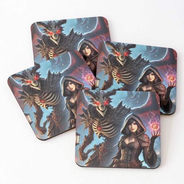 Item preview, Dark Pact: The Sorceress & The Dracolich designed and sold by AbstractAnom.