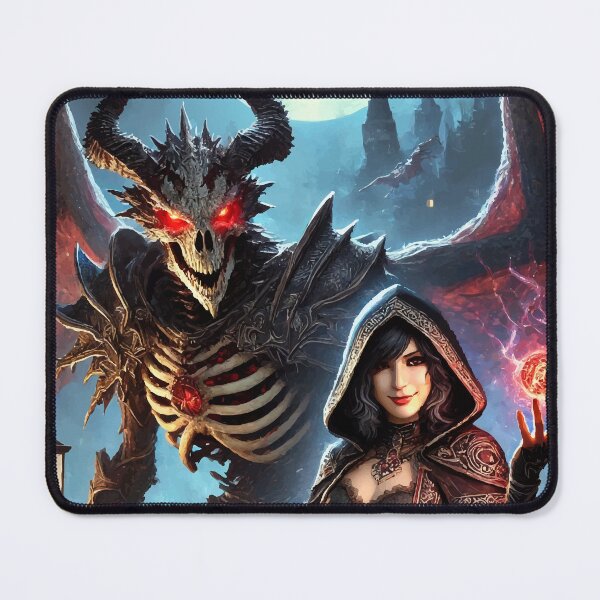 Item preview, Dark Pact: The Sorceress & The Dracolich designed and sold by AbstractAnom.